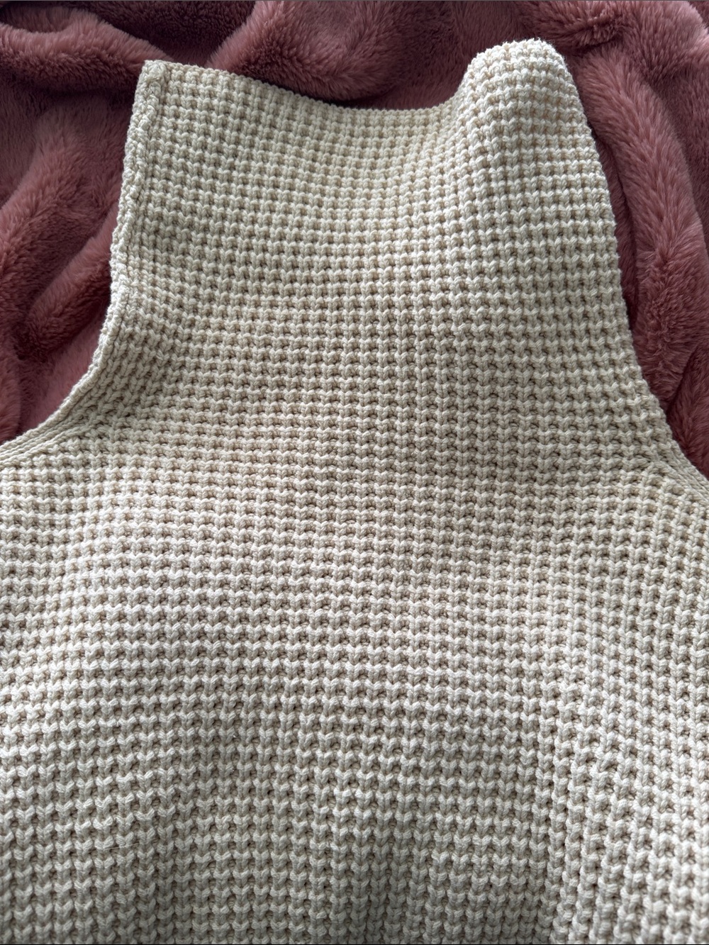 Free People Cream Chunky Cowl Neck Sweater - Picture 4 of 6